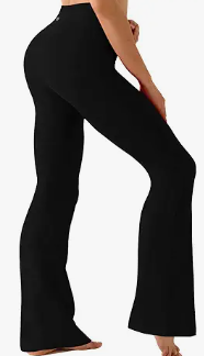 BUBBLELIME 3 Styles Women's High Waist Bootcut Yoga Pants Basic/Side Pockets Tummy Control Workout Flared